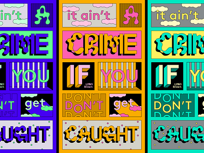 Typostories - Vol 25 crime grid illustration lettering letters type typography vector