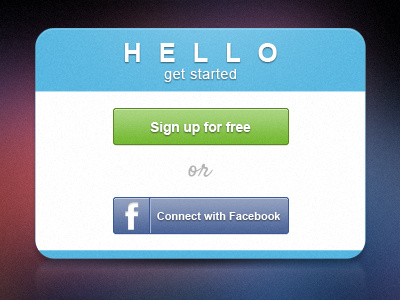 Get Started dign up facebook get started hello my name is
