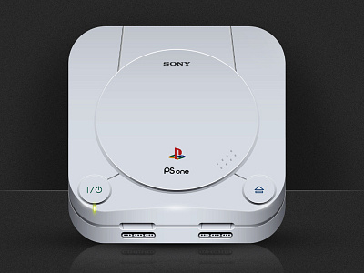 Ps One icon illustrator ios play station ps one vector