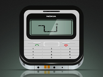 Mobile Phone Icon game illustrator nokia snake vector