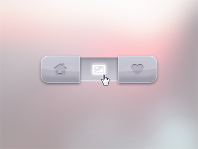 Toolbar heart home icons menu navigation picture ui design