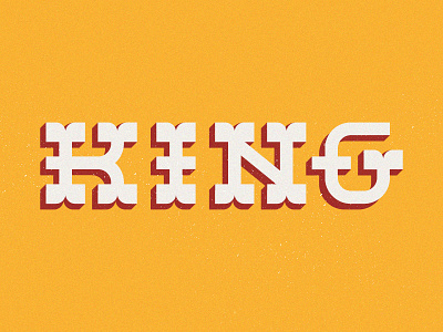 KING: lettering experiment