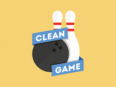 Clean Game ball bowling illustration pin sport sports vector