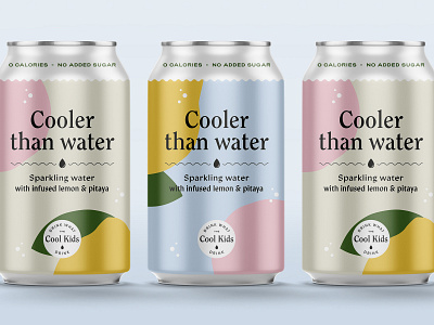 Cooler than water branding can design craft lemonly minimal pitaja type typography typography art water weekly warm up