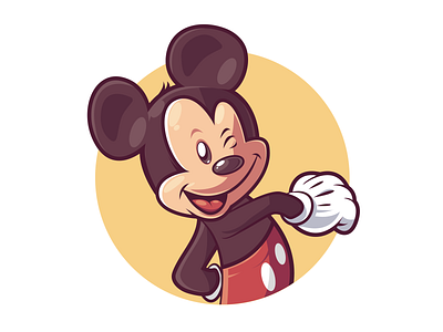 Mickey design illustration ui 平面 插图