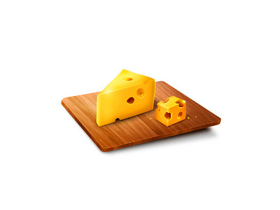 Cheese cheese icon wood