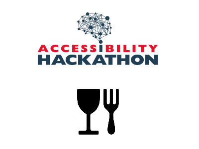 food and drinks icons for Accessibility Hackathon event foodanddrinks graphicdesign icon