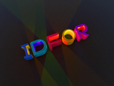 3D color font 3d branding font logo 设计