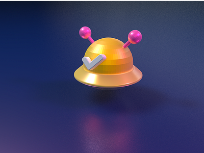 UFO 3D icon