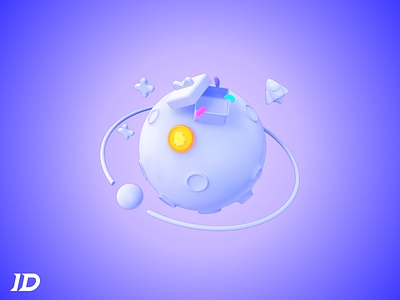 illustration of 3D - Game planet