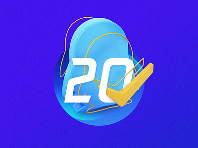 Tencent 20th QPay logo 图标 设计