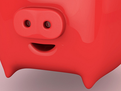 Red pig 2019 3d c4d chinese new year ui 品牌 设计