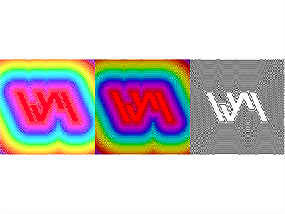 logo design WYM 2019 logodesign ui 品牌 商标 字形 彩色 插图 炫彩 设计