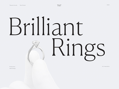BRILLIANT RINGS behance brilliant design jewelry rings site design ui ux web website woman