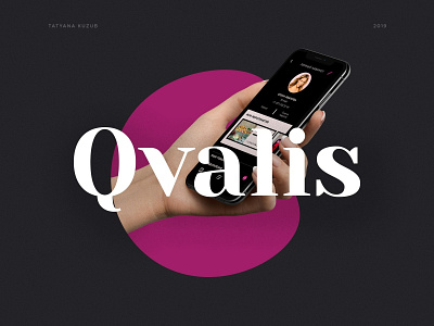 Qvalis behance design landing page mobile app design one page ui ux web website woman лендинг