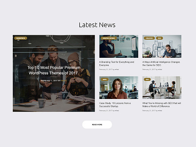 Latest news Section blog clean dailyui interface kit latest news modern news page builder section ui ux