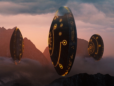 OVNI 3d cinema4d octane octanerender scifi ufo