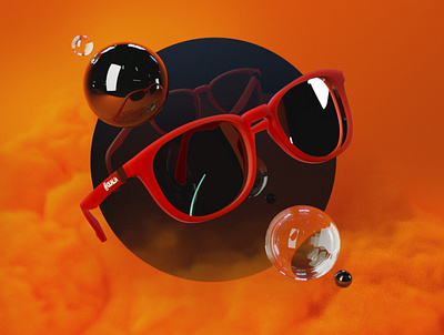Orange Glasses cinema4d octane octanerender