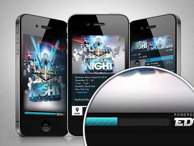 Lights All Night app ios iphone loader menu music texture ui userinterface
