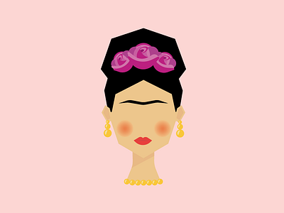 Frida Kahlo avatar illustration portrait