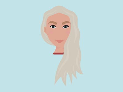 Julie Falster avatar minimalistic portrait