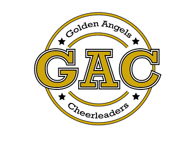 Golden Angels Cheerleaders cheerleader logo