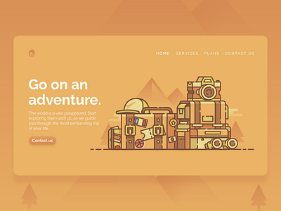 Travel Website Header