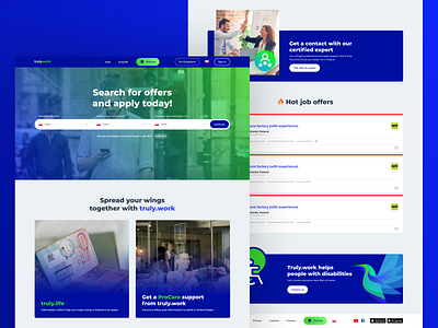 truly.work – Landing page