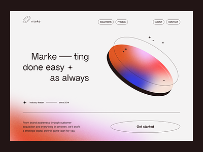 ~ marketing website ~ abstract agency business clean colorful company corporate creative marketing minimalist minimalistic orange pink promotion ui ui ux ux web design website website design