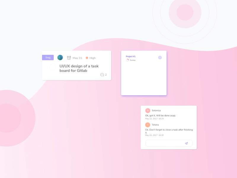 Tappi — task board for Gitlab. Micro-interactions. ae animation dashboard micro interactions project management task board ui ux web web design