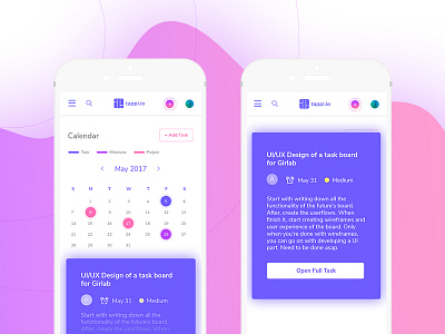 Tappi — task board for Gitlab. Adaptive version. adaptive dashboard mobile task board ui ux web web design