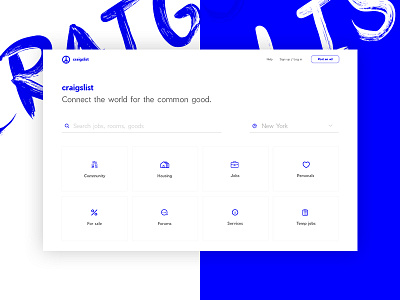 Craigslist Redesign Concept