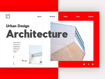 Urban Design Architecture architecture bold clean typography ui urban ux web web design