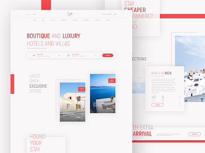 Luxury Hotels Booking Redesign booking boutique concept hotel interface luxury minimal. ui typography ui design