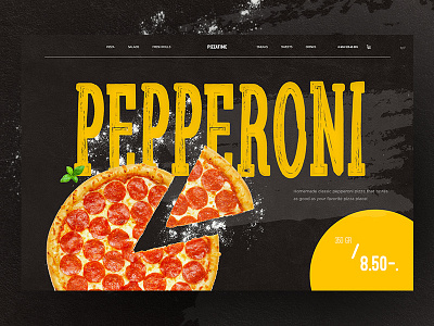 Pizza Product Page craft delivery food interface pizza product product page typography ui ui design yummy
