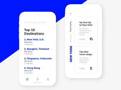 Travel App for IPhone X guide interface iphone iphone x travel trip typography ui ui design ux
