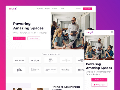Website Re-design clean design minimal startup startup landing page web