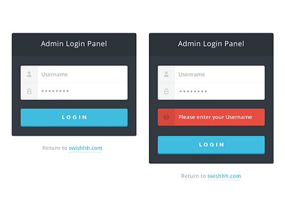 Form Validation design flat interface log in ui ux