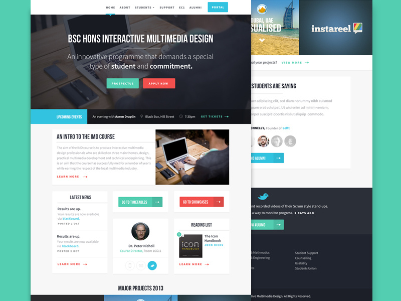 IMD Redesign by Chris Braniff on Dribbble