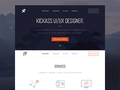 Portfolio Re-design concept designer portfolio redesign showcase ui ux website