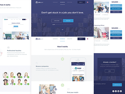 JobSpot Beta NOW LIVE! clean design flat fresh hiring jobs jobspot ui ux web