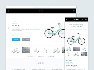 Product page layout