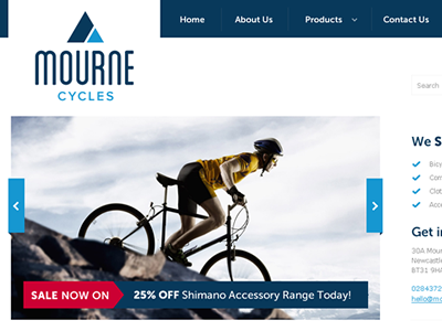 Mourne Cycles Website