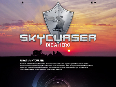 Skycurser design hud logo ui ux web