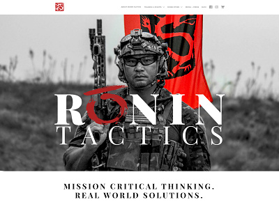 Ronin Tactics illustrator photoshop web webdesign