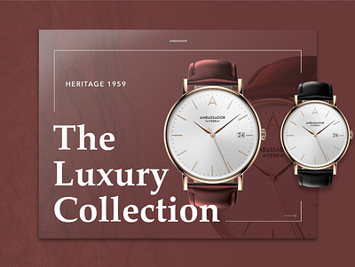 Luxury Collection intro landing landing page design luxury splashpage ux watch welcome page