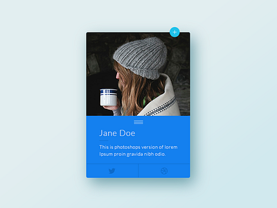 User profile. 006 dailyui