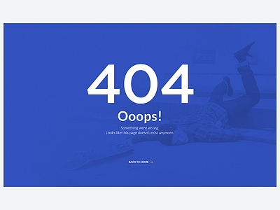 404 Page. 008 404 blue dailyui