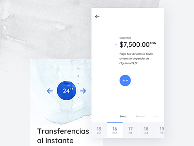 24/7 app brush design fintech ios slide ui visual