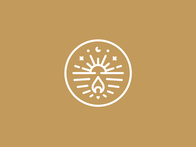 The Sunset Collective - Simple Mark logo bonfire beach sunset